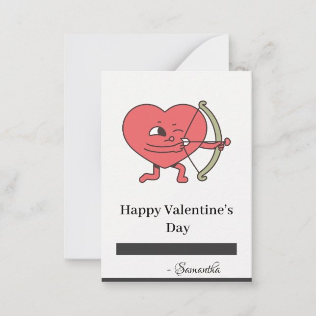 Liebe ist in der Luft: Kommen Sie zu uns für einen Mitteilungskarte (Vorderseite)