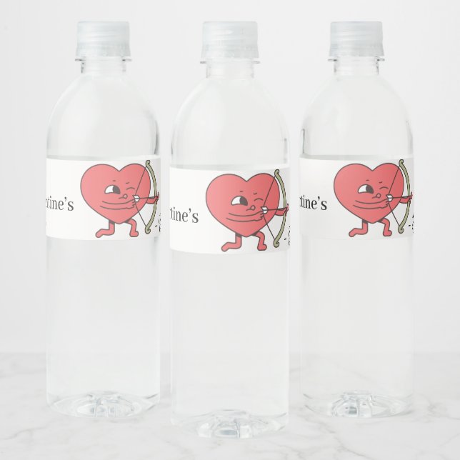 Liebe ist in der Luft: Kommen Sie zu uns für einen Wasserflaschenetikett (Flaschen)