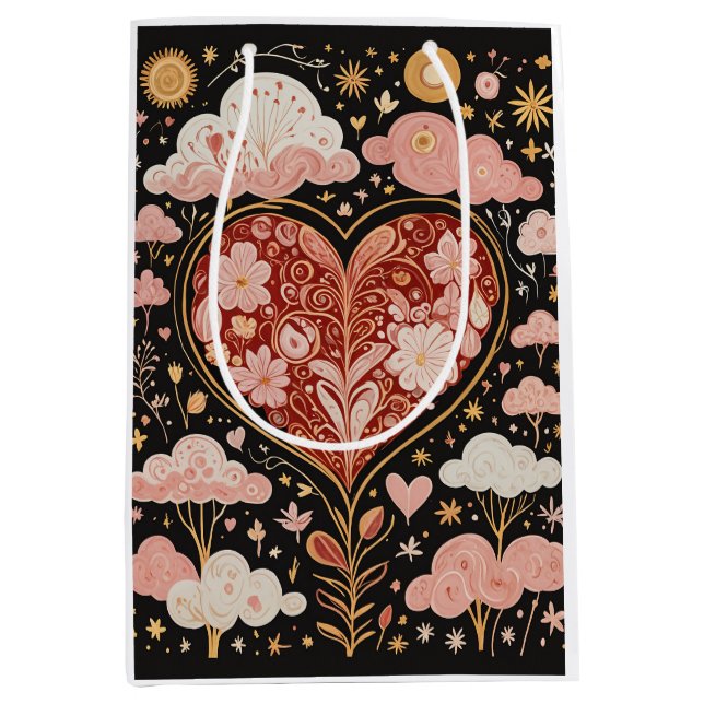 Liebe ist in der Luft Mittlere Geschenktüte (Vorderseite)