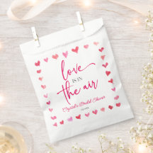 Liebe ist in der Luft rosa Herz Brautparty