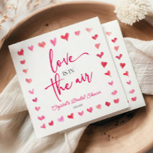 Liebe ist in der Luft rosa Herz Brautparty