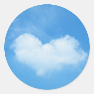 Liebe ist in der Luft Runder Aufkleber