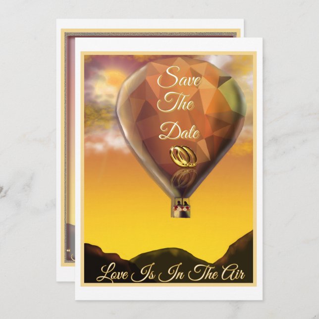 Liebe ist in der Luft Save The Date (Vorne/Hinten)