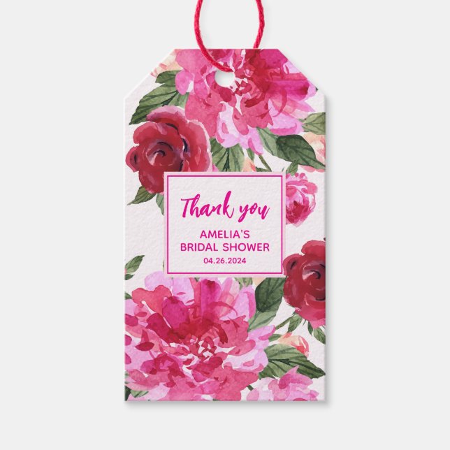 Liebe ist in der Luft Valentine Brautparty zu Guns Geschenkanhänger (Vorderseite)