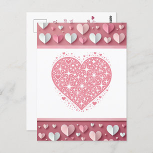 Liebe ist in der Luft" Valentinstag Card Postkarte