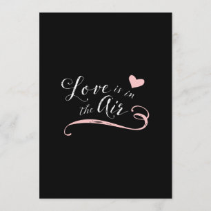 Liebe ist in der Luft - Valentinstag oder Hochzeit Einladung