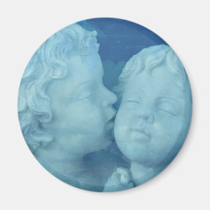 Liebe ist in der Luft, Vintag Stone Angels Küssen Magnet