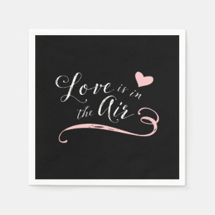 Liebe ist in der Luft - Vintage Chalkboard Stil Serviette