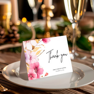 Liebe ist in voller Blüte Brautparty Dankeskarte