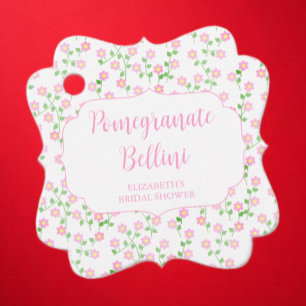 Liebe ist in voller Blüte Pink Floral Signature Co Geschenkanhänger