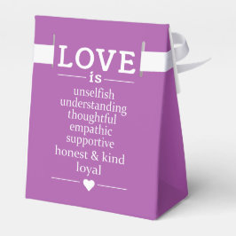 Liebe ist ... individuelle Name, Datum & Farbe Gün Geschenkschachtel