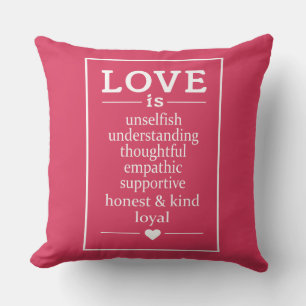 Liebe ist ... individuelle Namen & Dattelkissen Kissen