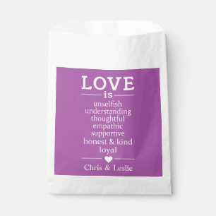 Liebe ist… individuelle Namen u. Geschenktütchen