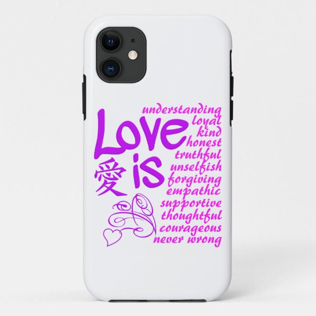 Liebe ist ... iPhone Case-Mate, anpassbar Case-Mate iPhone Hülle (Rückseite)