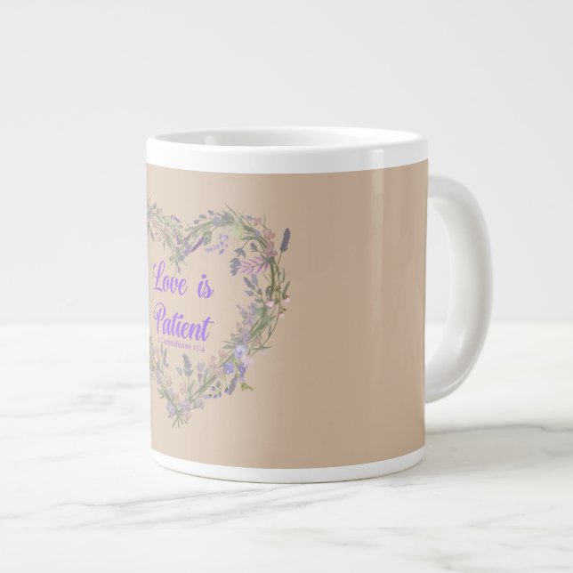 Liebe ist.... Jumbo-Tasse (Vorderseite Rechts)