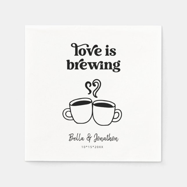 Liebe ist Kaffee brächten / Tee Napkin Serviette (Vorderseite)