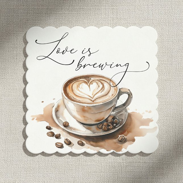Liebe ist Kaffee Brautparty Untersetzer (Von Creator hochgeladen)
