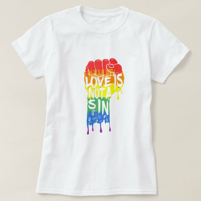 Liebe ist kein Sin-T - Shirt (Design vorne)