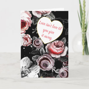 Liebe ist keine Liebe, bis man ihr den Tag der Awa Dankeskarte