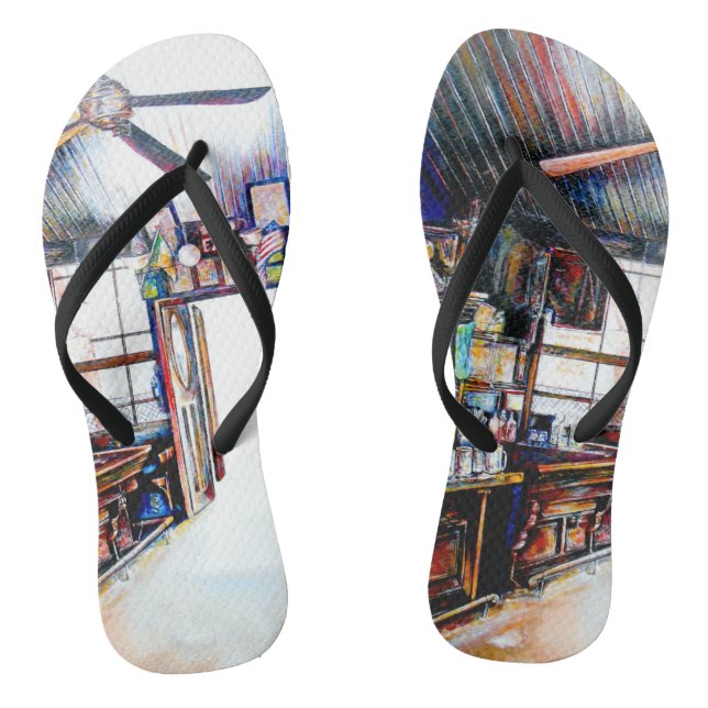 Liebe ist keine Mauer, sondern eine Brücke Flip Flops (Fußbett)