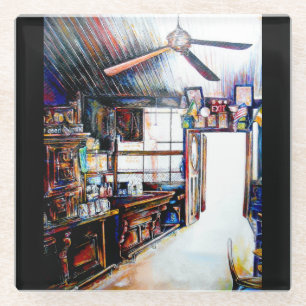 Liebe ist keine Mauer, sondern eine Brücke Glasuntersetzer