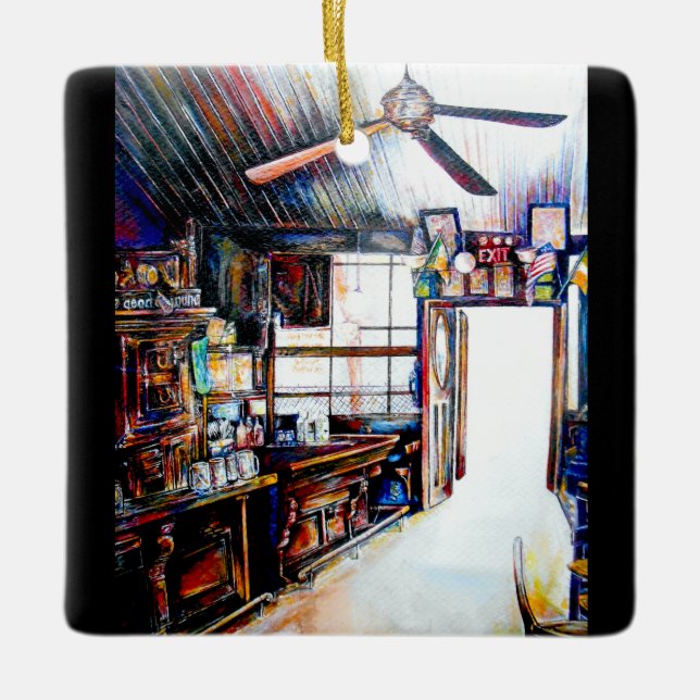 Liebe ist keine Mauer, sondern eine Brücke Keramikornament (Vorderseite)