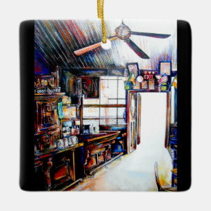 Liebe ist keine Mauer, sondern eine Brücke Keramikornament