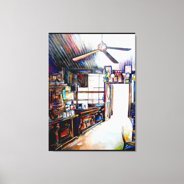 Liebe ist keine Mauer, sondern eine Brücke Leinwanddruck (Vorderseite)