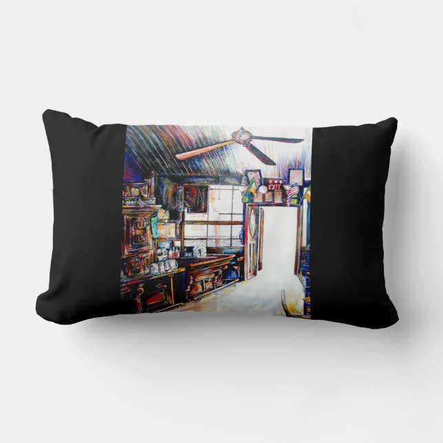 Liebe ist keine Mauer, sondern eine Brücke Lendenkissen (Vorderseite)