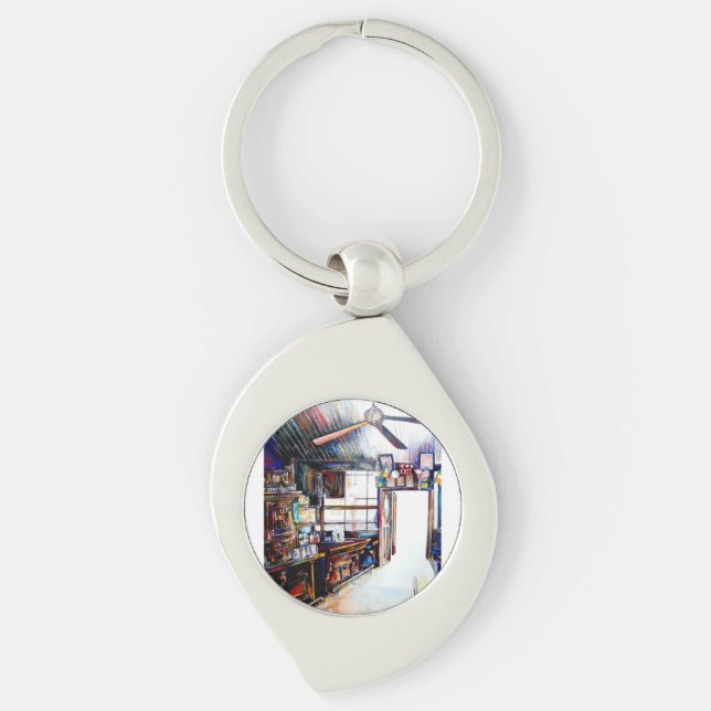 Liebe ist keine Mauer, sondern eine Brücke Schlüsselanhänger (Vorderseite)