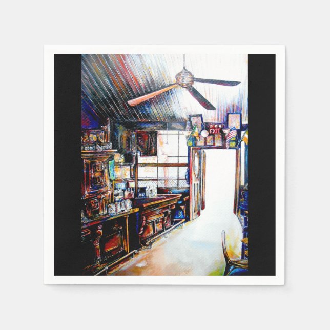 Liebe ist keine Mauer, sondern eine Brücke Serviette (Vorderseite)