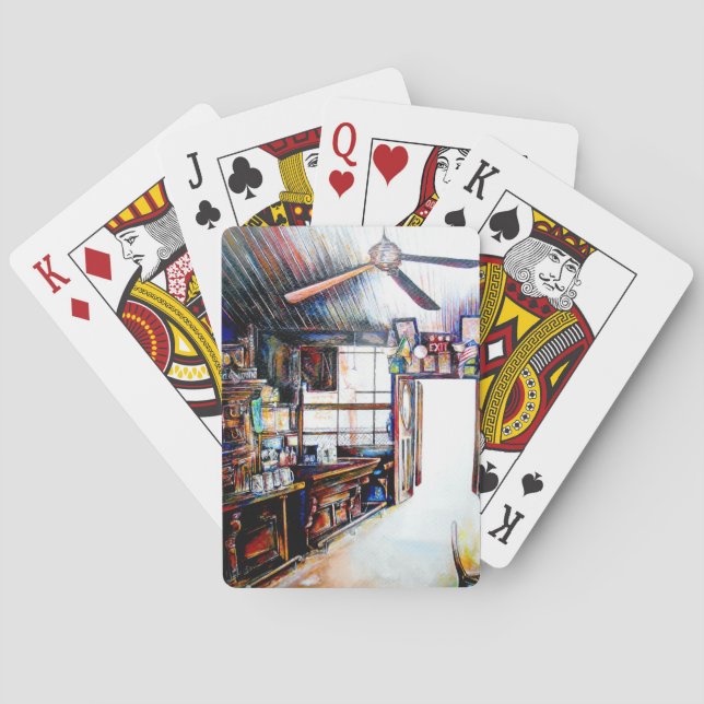 Liebe ist keine Mauer, sondern eine Brücke Spielkarten (Rückseite)