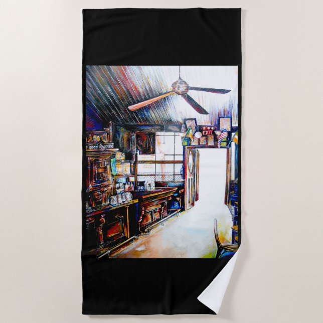 Liebe ist keine Mauer, sondern eine Brücke Strandtuch (Vorderseite)