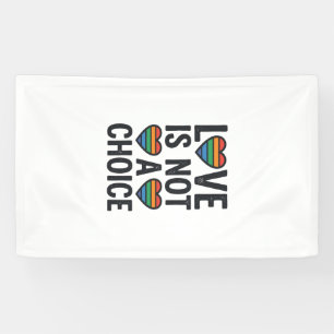 Liebe ist keine Wahl Regenbogen Stolz Vintage-Shir Banner