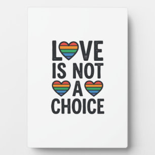 Liebe ist keine Wahl Regenbogen Stolz Vintage-Shir Fotoplatte