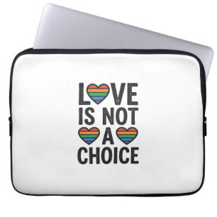 Liebe ist keine Wahl Regenbogen Stolz Vintage-Shir Laptopschutzhülle
