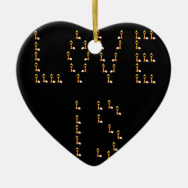 Liebe ist keramikornament