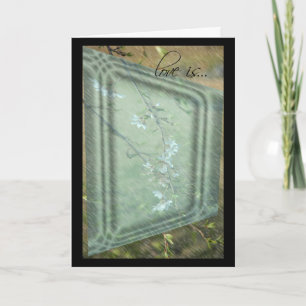 Liebe ist~ Kirschblüten-Jubiläumskarte Karte