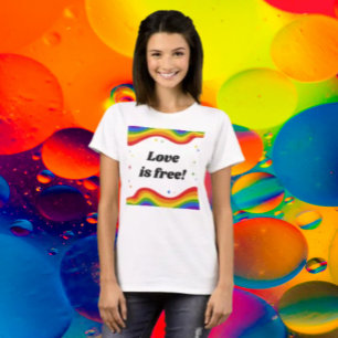 Liebe ist kostenlos: Rainbow Pride T-Shirt