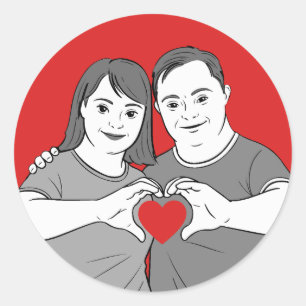 Liebe ist Liebe. Amore è Amore Runder Aufkleber