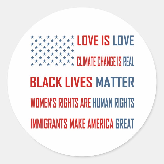 Liebe ist Liebe-Aufkleber Runder Aufkleber (Vorderseite)