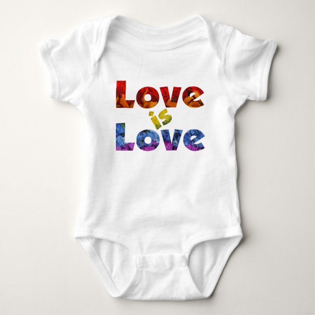 Liebe ist Liebe Baby Strampler (Vorderseite)