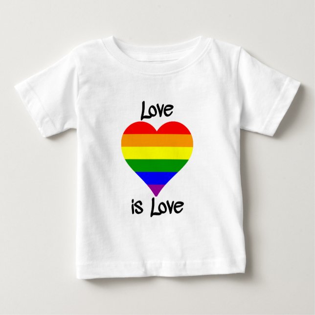 Liebe ist Liebe Baby T-shirt (Vorderseite)