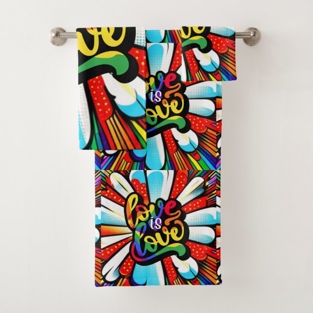 Liebe ist Liebe Badhandtuch Set (Insitu)