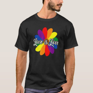 Liebe ist Liebe Blume Lgbt Gay Lesbian Menschenrec T-Shirt