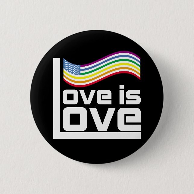 Liebe ist Liebe Button (Vorderseite)