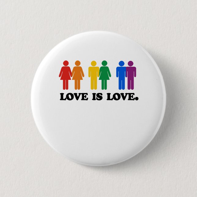 Liebe ist Liebe Button (Vorderseite)