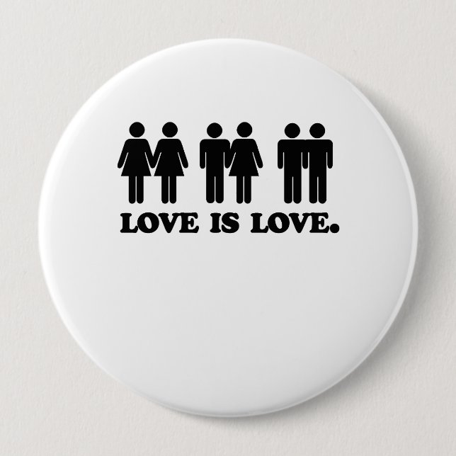 Liebe ist Liebe Button (Vorderseite)