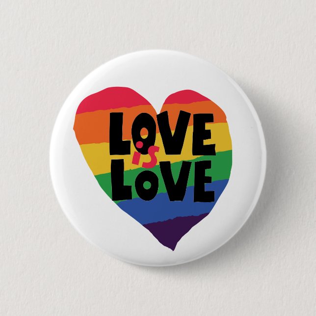 Liebe ist Liebe Button (Vorderseite)