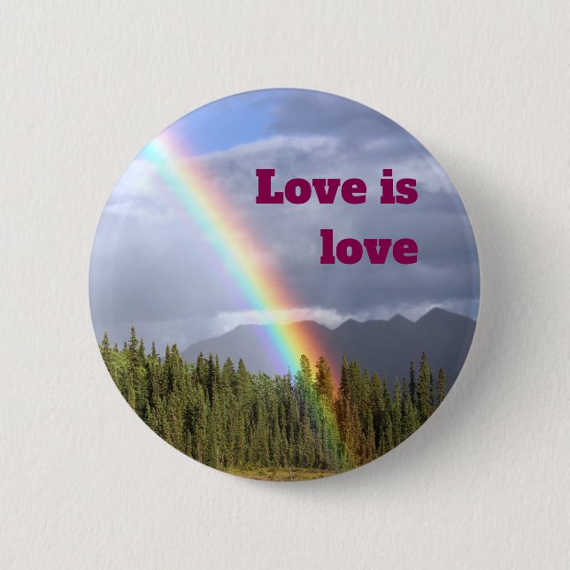 Liebe ist Liebe Button (Vorderseite)